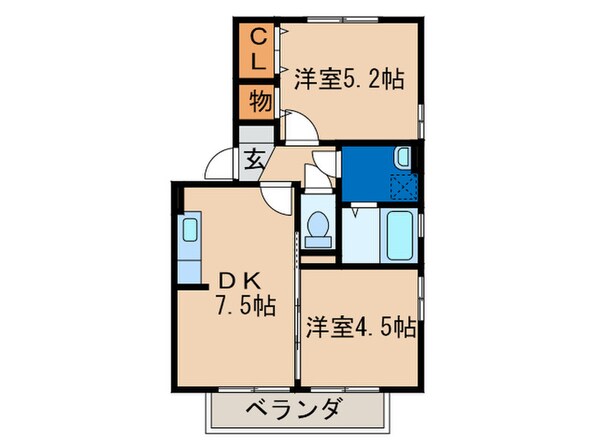 ポサ－ダ四季の物件間取画像